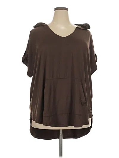 Pre-owned Livi Sleeveless T-shirt In Brown