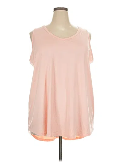Pre-owned Livi Sleeveless T-shirt In Pink