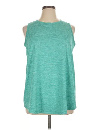 Pre-owned Livi Sleeveless T-shirt In Teal