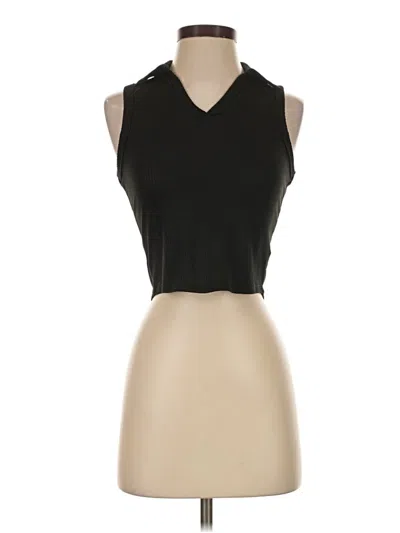 Pre-owned Livi Tank Top Black Strapless Neckline Tops