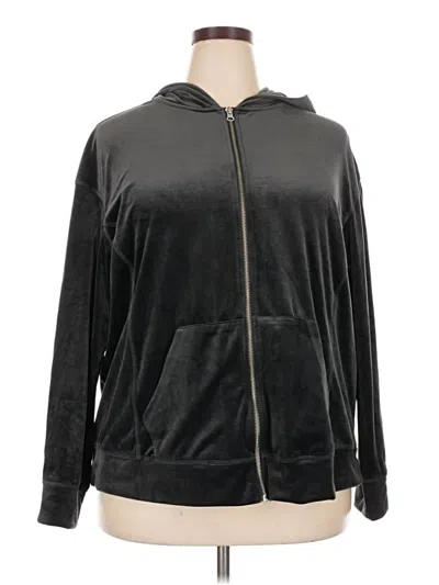 Pre-owned Livi Zip Up Hoodie In Black