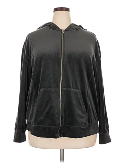 Pre-owned Livi Zip Up Hoodie In Black