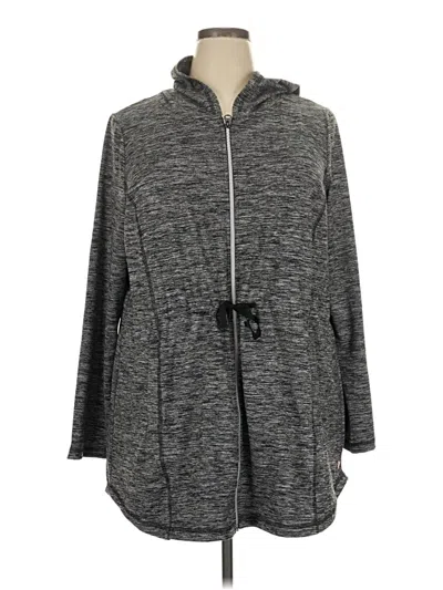 Pre-owned Livi Zip Up Hoodie In Gray