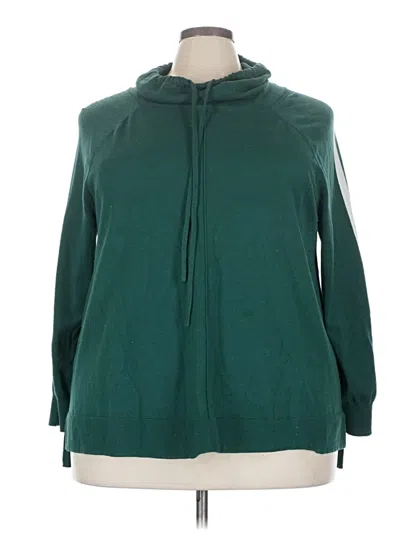 Pre-owned Livi Zip Up Hoodie In Green