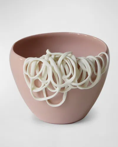 Livia Marasso Filini Limoges Porcelain Bowl In Pink