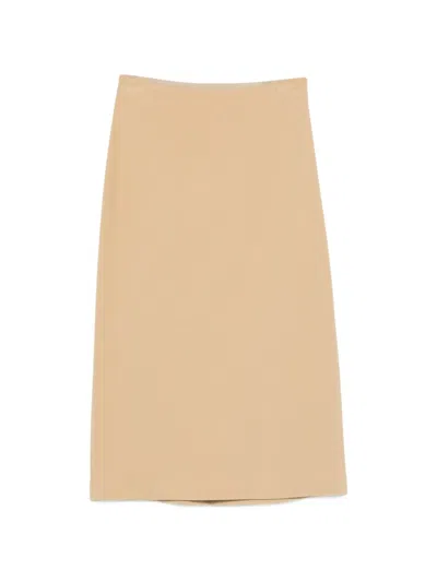 Liviana Conti A-line Midi Skirt In Neutral