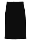 Liviana Conti Aglaia Pencil Midi Skirt In Black