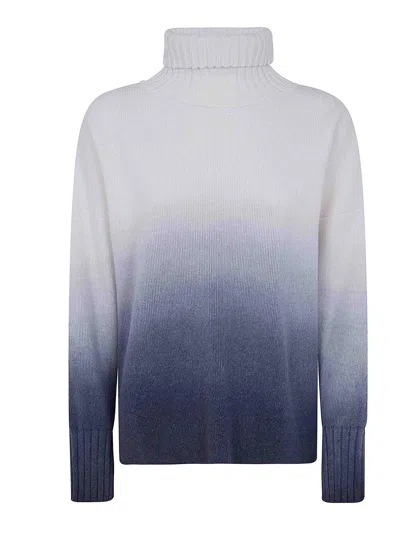 Liviana Conti Long-sleeve Gradient Sweater In Purple