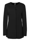Liviana Conti Alfred Jacket In Shiny Milanese Stitch In Black
