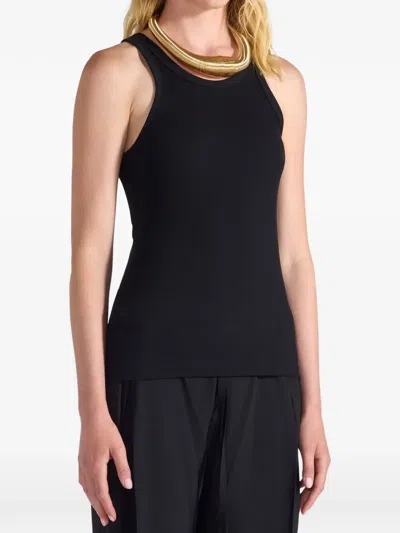 Liviana Conti Alicia Tank Top In Black