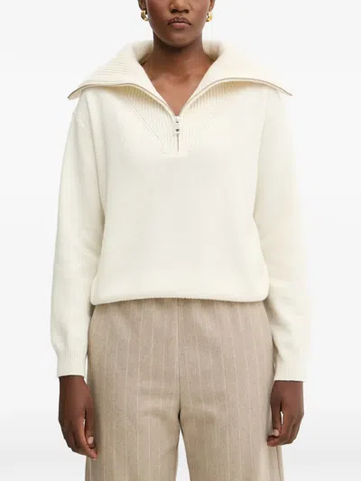 Liviana Conti Andy Zip Cardigan In Neutral