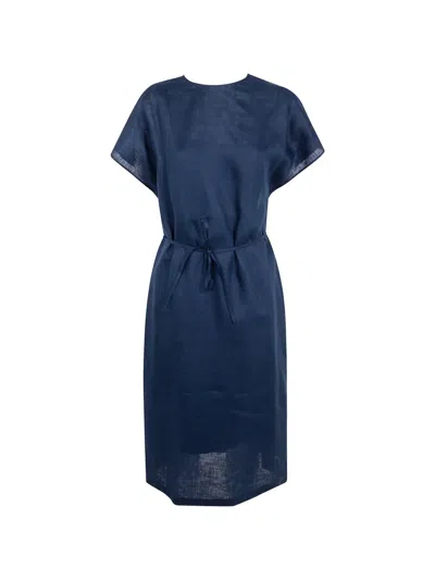 Liviana Conti Asimina Belted Dress In Blue