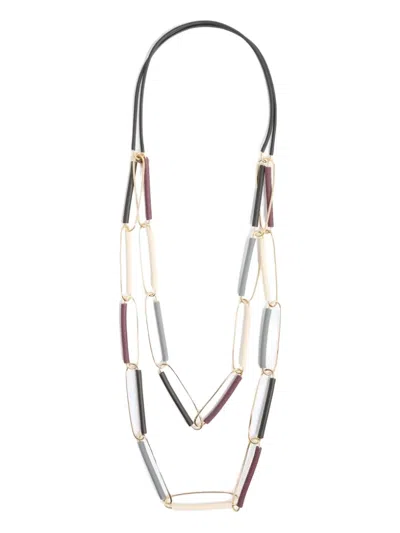 Liviana Conti Bar-link Necklace In Multi