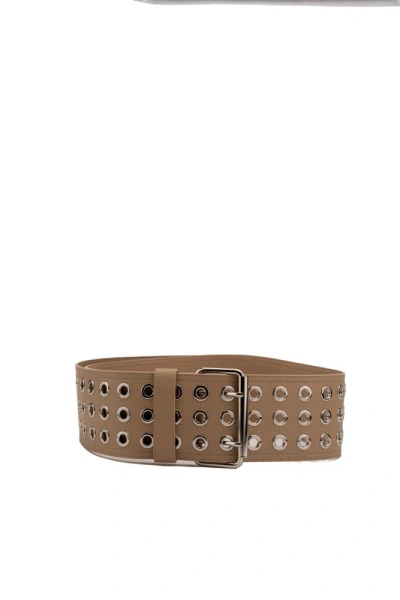 Liviana Conti Belt With Studs In Dark Grey