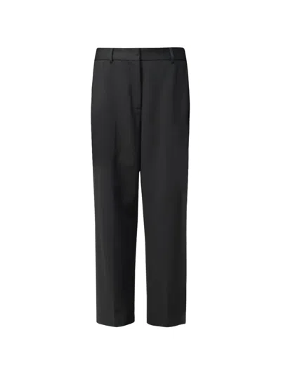 Liviana Conti Belt-loop Tailored Trousers In Black