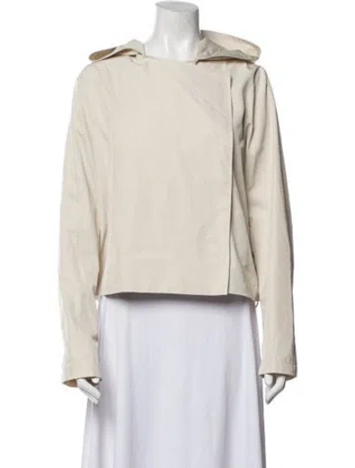 Pre-owned Liviana Conti Biker Jacket W/ Tags In White