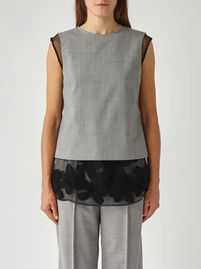 Liviana Conti Blusa Partenepe Blouse In Gray