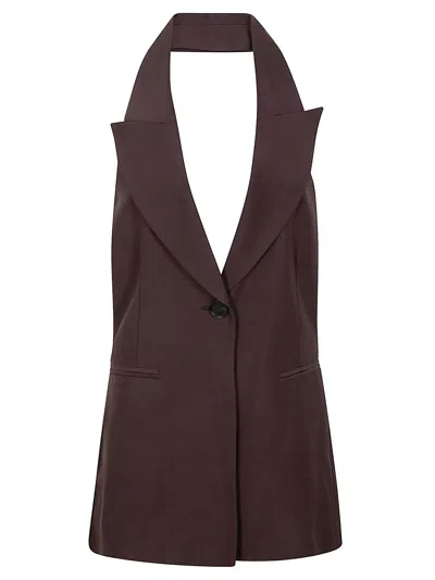 Liviana Conti Bobby Vest In Brown