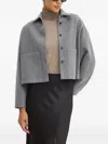 Liviana Conti Buttoned Jacket In Gray