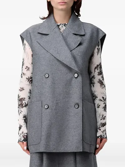 LIVIANA CONTI BUTTONED POCKETS WAISTCOAT
