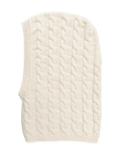 Liviana Conti Cable-knit Balaclava In Neutral
