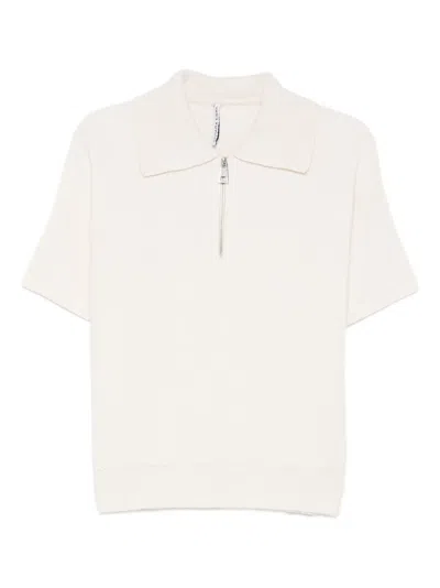 Liviana Conti Cameron Zip-up Sweater In Neutral