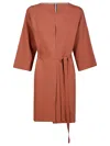Liviana Conti Cardigan In V Terracotta Orzo