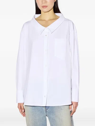 Liviana Conti Chest-pocket Long-sleeve Shirt In White