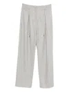 Liviana Conti Colin Drawstring Trousers In Gray