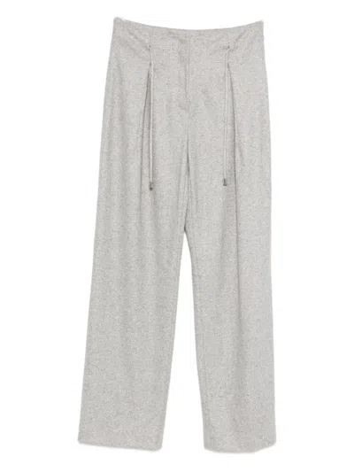 Liviana Conti Colin Drawstring Trousers In Gray