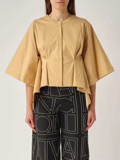Liviana Conti Cotone Shirt In Honey