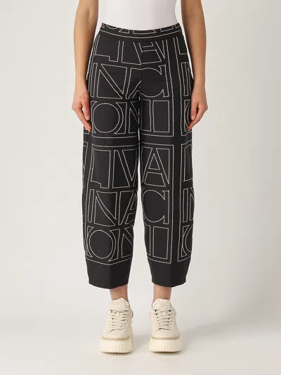 Liviana Conti Cotone Trousers In Black