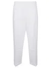 LIVIANA CONTI COTTON BLEND CROPPED TROUSERS