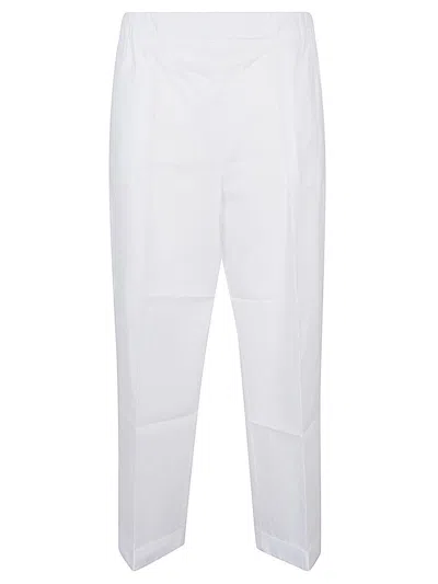 LIVIANA CONTI COTTON BLEND CROPPED TROUSERS