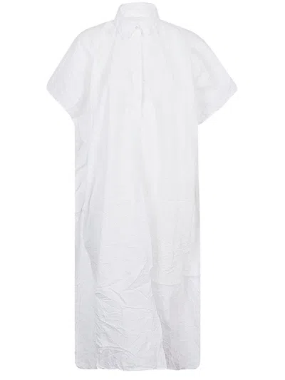 Liviana Conti Cotton Blend Shirt Dress In White