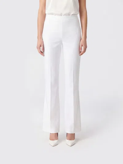 Liviana Conti Cotton Canvas Crop Trousers In White