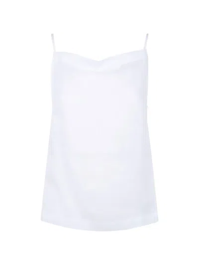Liviana Conti Cowl-neck Tank Top In White