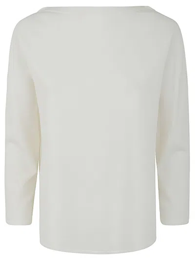 Liviana Conti Crew Neck Sweater In White