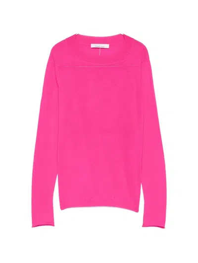 Liviana Conti Crew-neck Sweater In Pink