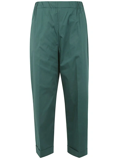 Liviana Conti Cropped Straight Leg Pants In Green