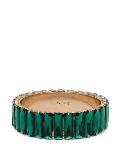Liviana Conti Crystal-embellished Bangle In Green