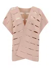 Liviana Conti Cut-out Jacket In Animal Print