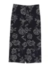 Liviana Conti Dedra Floral Midi Skirt In Blue