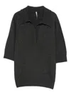 Liviana Conti Dorin Three-quarter-sleeve Jersey In Gray