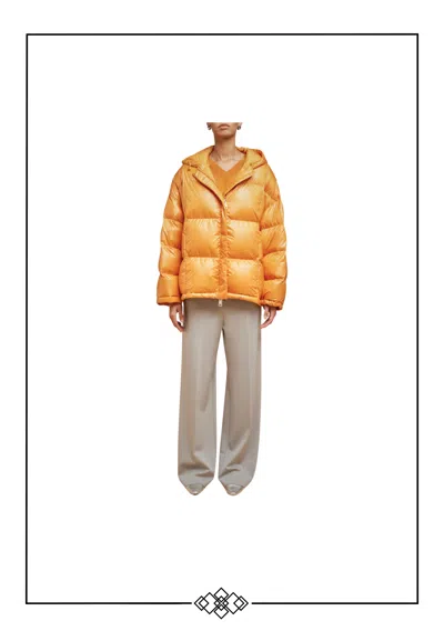 Liviana Conti Down Jacket Woman  Hood In Orange
