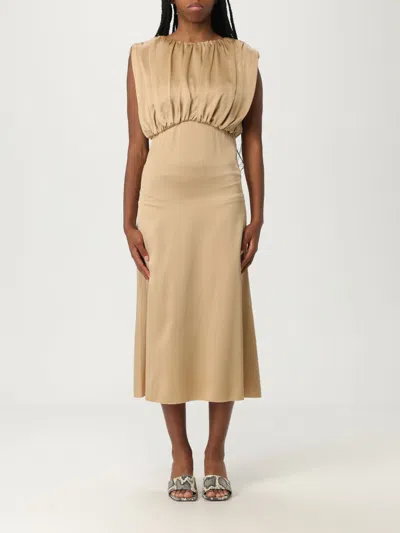 Liviana Conti Dress  Woman Color Beige In Gold