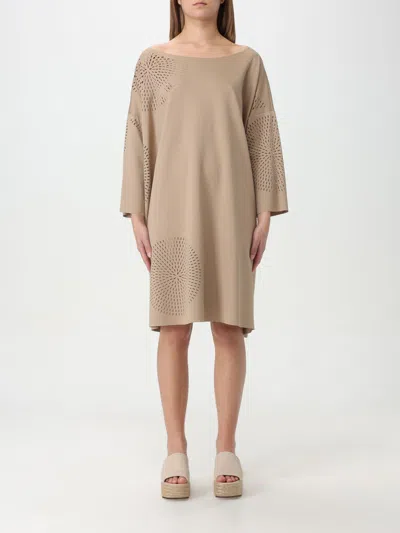 Liviana Conti Dress  Woman In Beige