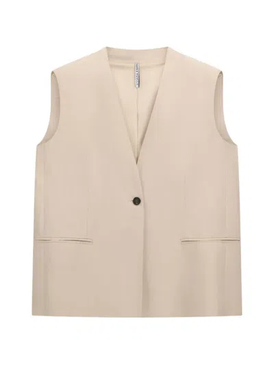 Liviana Conti Eddie Waistcoat In Neutral