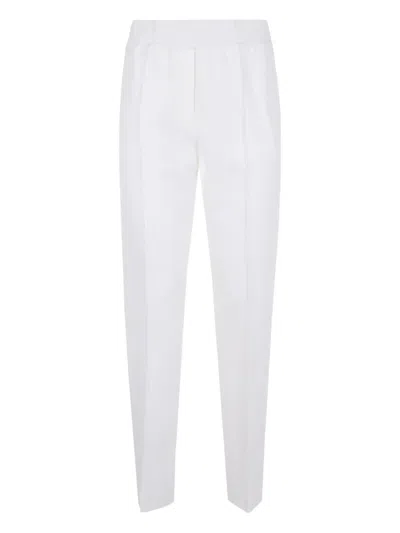Liviana Conti Elastic-waist Trousers In White