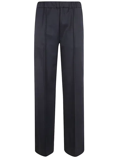 Liviana Conti Elastic Waist Trousers For Women In Blue